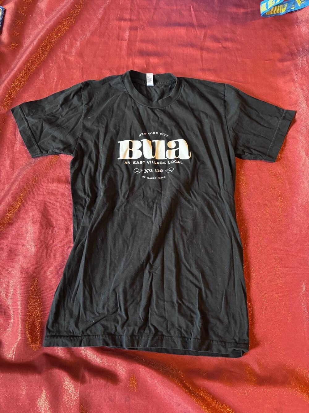 American Apparel TShirt Unisex S BUA New York City Village Graphic Black Tee